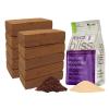 imageCoco Coir 650gm Bricks 10Pack  Myco Bliss Powder 2lbs  Organic Coco Coir for Plants ampamp Mycorrhizal Fungi Inoculant  Mycorrhizae for Plants  Coconut Soil Coconut Coir Bricks  Potting Soil Mix