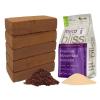 imageCoco Coir 650gm Bricks 5Pack  Myco Bliss Powder 2lbs  Organic Coco Coir for Plants ampamp Mycorrhizal Fungi Inoculant  Mycorrhizae for Plants  Coconut Soil Coconut Coir Bricks  Potting Soil Mix
