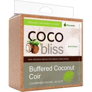imageBuffered Coco Bliss 10lbs  100 Buffered Organic Coco Coir for Plants ampamp Gardening  Cocopeat for Garden Soil Seed Starter Soil ampamp Mulch  Organic Coconut Coir Brick  Coconut Fiber Potting MixBuffered Coco Bliss 10lbs