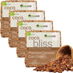 imageCoco Bliss 10lbs  Organic Coco Coir for Plants  OMRIListed Coco Coir Brick for Garden Soil ampamp Potting Mixes  Coconut Fiber Substrate Mixes with Potting Soil for Indoor Plants ampamp Outdoor PlantsCoco Chips 40lbs