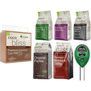 imageCoco Bliss 10lbs  Organic Coco Coir for Plants  OMRIListed Coco Coir Brick for Garden Soil ampamp Potting Mixes  Coconut Fiber Substrate Mixes with Potting Soil for Indoor Plants ampamp Outdoor PlantsCoco Coir Gardening Bundle