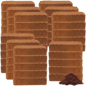 imageCoco Coir 650gm Bricks  Worm Castings  Mycorrhizal Inoculant  Neem Meal Fertilizer  Organic Biochar for Plants  All Natural Soil Amendments for Plants  Organic Coco Coir for Plants ampamp GardeningCoco Coir 650gm 50 Bricks