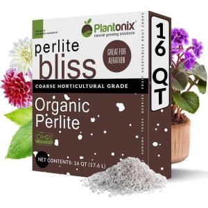 imageCoco Coir 650gm Bricks  Worm Castings  Mycorrhizal Inoculant  Neem Meal Fertilizer  Organic Biochar for Plants  All Natural Soil Amendments for Plants  Organic Coco Coir for Plants ampamp GardeningPerlite Bliss 16 Qts