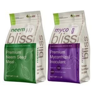 imageNeem Bliss 1lb  Myco Bliss Granular 1lb  Neem Cake for Plants ampamp Mycorrhizal Fungi Inoculant  Granular Mycorrhizae for Plants  Neem Seed Meal Fertilizer  Neem Powder Organic Plant Fertilizer