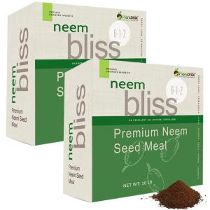 imageNeem Bliss 1lb  Neem Seed Meal  Organic Neem Cake for Plants  OMRIListed Fertilizer for Plants Vegetables Lawns ampamp Gardening  100 Natural ampamp Renewable Garden FertilizerNeem Bliss 20lbs