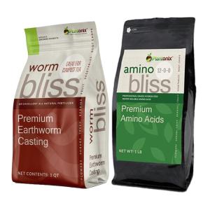 imageWorm Bliss 1 Qt  Amino Bliss 1lb  Organic Worm Castings ampamp Amino Acids for Plants  Earthworm Castings Organic Fertilizer  Worm Fertilizer for Plants  Hydrolyzed Amino Acids for Gardening