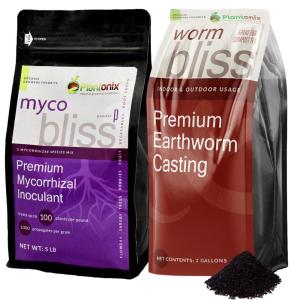 imageWorm Bliss 2 Gallons  Myco Bliss Powder 5lbs  Worm Castings for Plants ampamp Mycorrhizal Fungi for Soil  Mycorrhizae for Plants  Earthworm Castings Organic Fertilizer  Mycorrhizal Inoculant