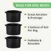 imageSeed Starting Potting Mix  Coco Coir 650gm Bricks 2Pack  Perlite Bliss 8 Qts  3 Gallon Grow Bags 3Pack  Organic Potting Soil Mix  Seed Starter Soil for Indoor Plants amp Outdoor PlantsCoco Coir  Perlite  3G Grow Bags
