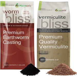 image:imageVermiculite Bliss 8 Qts  Worm Bliss 1 Gallon  Worm Castings for Plants amp Fine Vermiculite for Gardening  Earthworm Castings Worm Fertilizer  Organic Vermiculite Garden Soil amp Potting Soil Mix